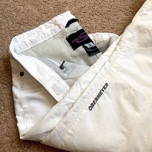 Obermeyer White Ski Snow Pants Size 2 Short Ladies